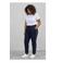 ONLY CARMAKOMA slim regular waist casual broek donkerblauw