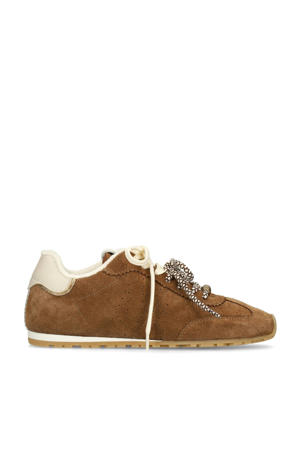 suède sneakers cognac