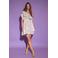 AMAYA Amsterdam gebloemde one shoulder jurk paars