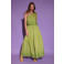 AMAYA Amsterdam maxi jurk broderie groen
