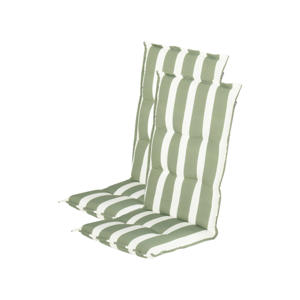 tuinkussen hoge rug Roma - Soft Green (123x50x8 cm) (set van 2)
