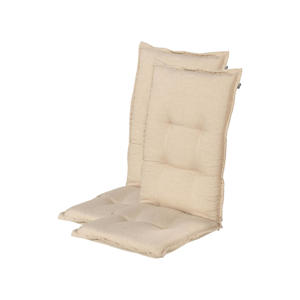 tuinkussen hoge rug Bahama - Beige (123x50x10 cm) (set van 2)