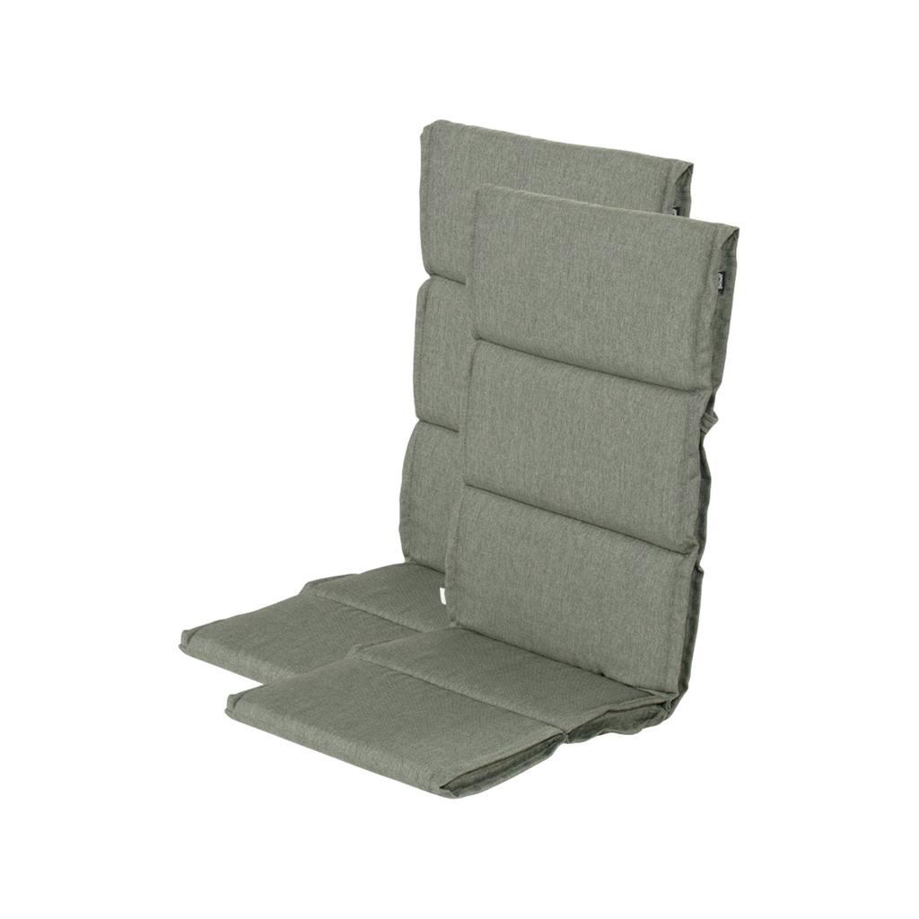 Hartman tuinkussen hoge rug Bahama - Green (123x50x5 cm) (set van 2)
