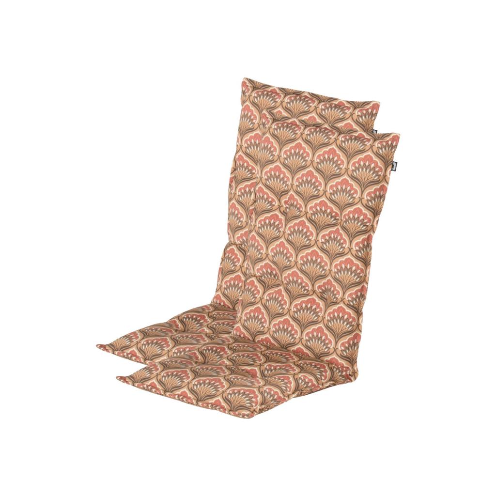 Hartman tuinkussen hoge rug Ebba - Amber (123x50x8 cm) (set van 2)