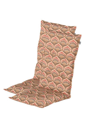 tuinkussen hoge rug Ebba - Amber (123x50x8 cm) (set van 2)