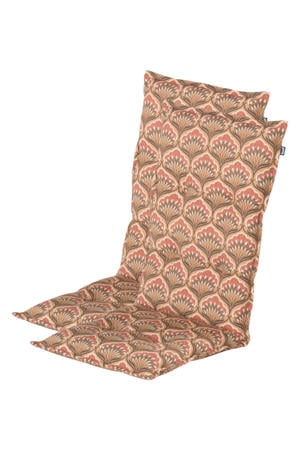 tuinkussen hoge rug Ebba - Amber (123x50x8 cm) (set van 2)