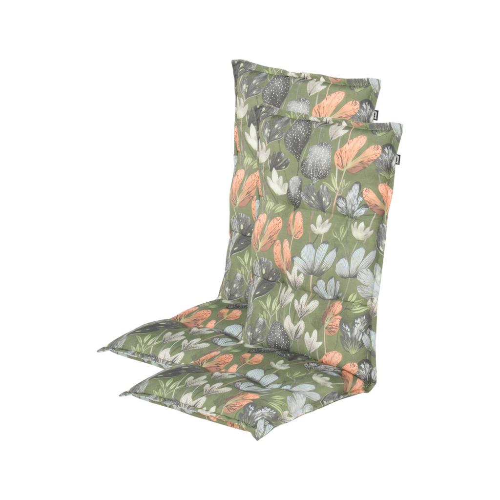 Hartman tuinkussen hoge rug Mona - Green (123x50x8 cm) (set van 2)