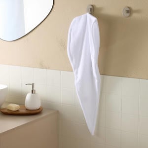katoenen haarhanddoek wit (68x26 cm)