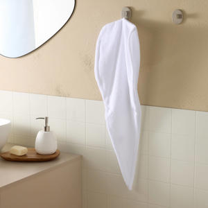 katoenen haarhanddoek wit (68x26 cm)