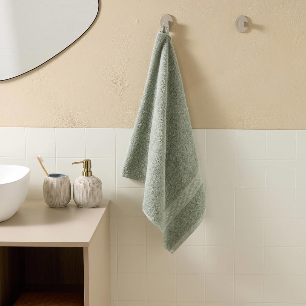 W handdoek lichtgroen basic (100x50 cm)
