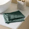 W washand basic donkergroen (set van 2) (15x20 cm)