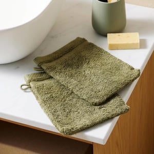washand groen (set van 2) (15x20 cm)