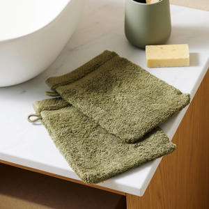 washand groen (set van 2) (15x20 cm)