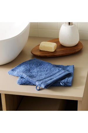 washand blauw (set van 2) (15x20 cm)