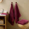 NOUS Living handdoek donkerroze (110x60 cm)