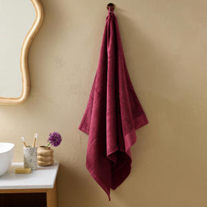 handdoek donkerroze (140x70 cm)