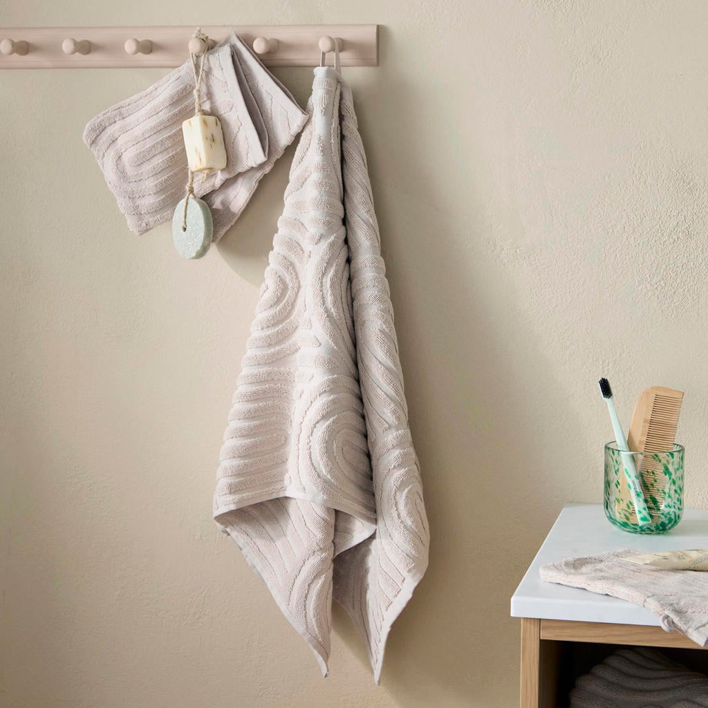 NOUS Living handdoek Regenboog (zand) (110x60 cm)