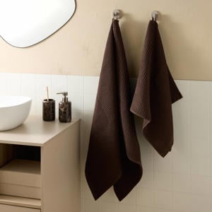 handdoek wafel (donkerbruin) (100x50 cm)
