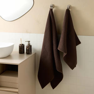 handdoek wafel (donkerbruin) (100x50 cm)