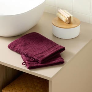 washand aubergine (set van 2) (15x20 cm)
