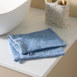 washand basic lichtblauw (set van 2) (15x20 cm)