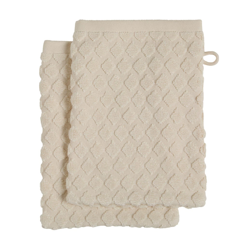 NOUS Living washand offwhite (set van 2) (15x20 cm)