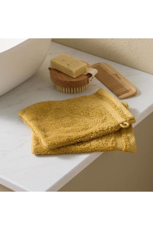 washand geel (set van 2) (15x20 cm)