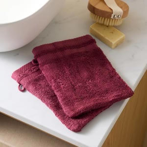 washand donkerroze (set van 2) (15x20 cm)