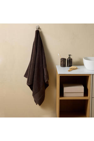 wellness handdoek donkerbruin (140x70 cm)