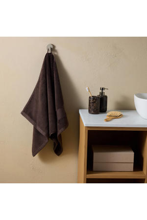 wellness handdoek donkerbruin (100x50 cm)