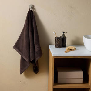 wellness handdoek donkerbruin (100x50 cm)