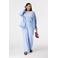 MS Mode gebloemde kanten top blauw