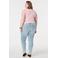 MS Mode skinny mid rise broek light blue denim