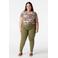 MS Mode super skinny high waist broek groen