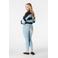 MS Mode skinny high waist broek light blue denim