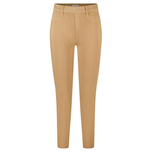MS Mode super skinny high waist broek camel afbeelding