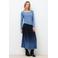 Caroll top met wol lichtblauw