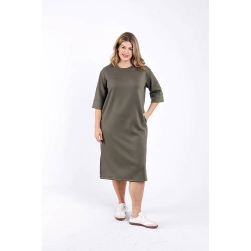 Paprika sweatjurk kaki afbeelding