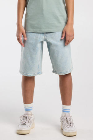 denim short light blue denim