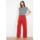 LOLALIZA straight high waist broek rood
