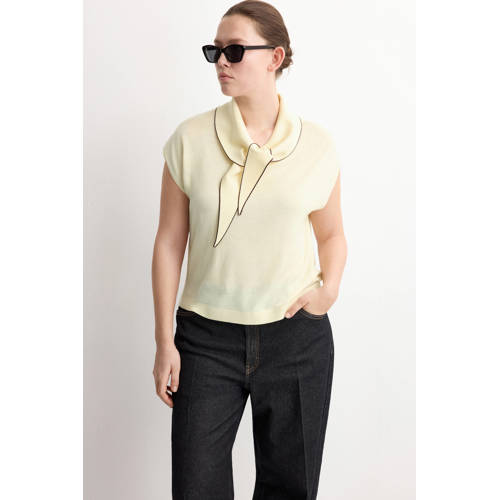 Mango top lichtgeel afbeelding