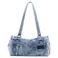 Desigual denim schoudertas blauw