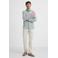 Matinique regular casual overhemd met linnen groen