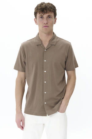 regular casual overhemd taupe