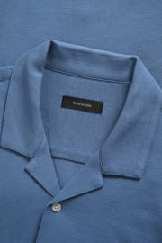 thumbnail: Matinique katoenen regular fit overhemd - blauw