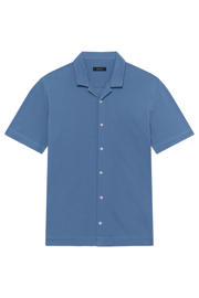 thumbnail: Matinique katoenen regular fit overhemd - blauw