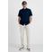 Matinique katoenen regular fit overhemd - donkerblauw