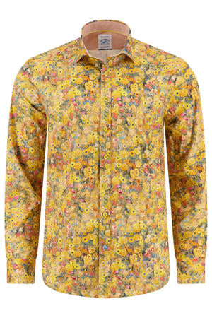 regular casual overhemd geel