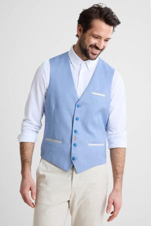 gilet blauw