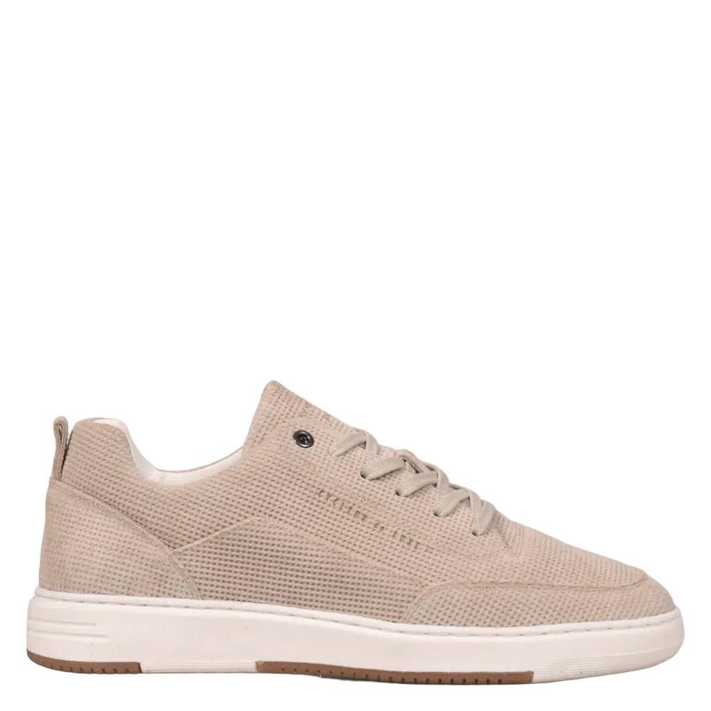 Beige heren Cycleur de Luxe DR6 suède sneakers met veters